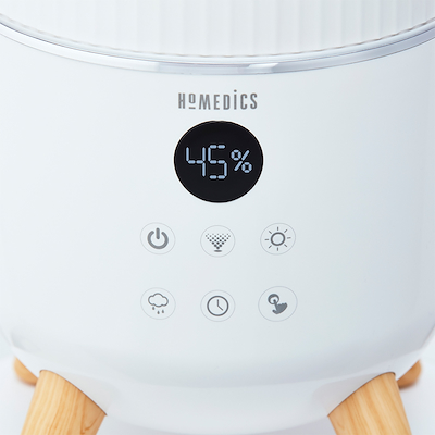 Homedics luftbefugter & diffuser ultrasoft hvid