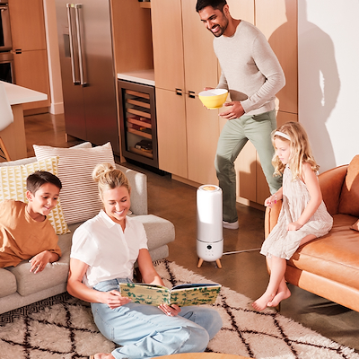 Homedics luftbefugter & diffuser ultrasoft hvid