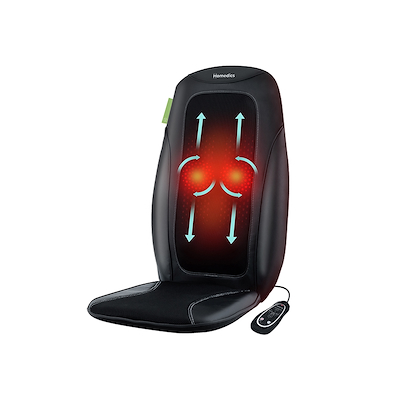 Homedics massagesæde shiatsu teknologi sort