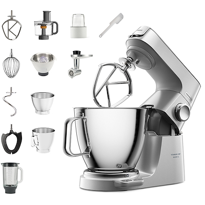 Kenwood Titanium Chef Baker XL Silver KVL85.704SI røremaskine med tilbehør