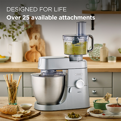 Kenwood Chef XL køkkenmaskine stål 6,7 liter