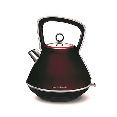 Morphy Richards elkedel 1,5 ltr stål rød