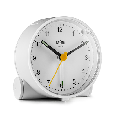 Braun Classic BC01W vækkeur hvid H 6,9 cm