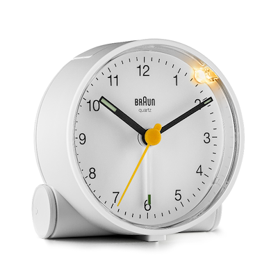 Braun Classic BC01W vækkeur hvid H 6,9 cm