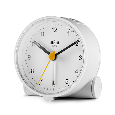 Braun Classic BC01W vækkeur hvid H 6,9 cm