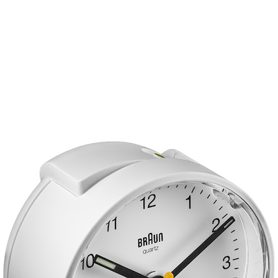 Braun Classic BC01W vækkeur hvid H 6,9 cm