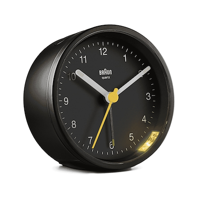 Braun Classic vækkeur BC12B med snooze sort