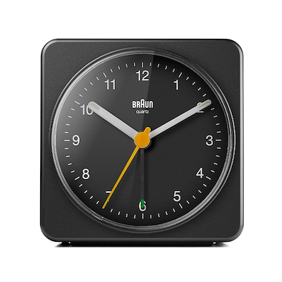 Braun Classic vækkeur BC03B med snooze sort