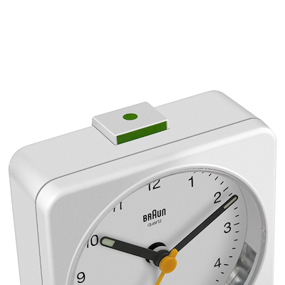 Braun Classic BC03W vækkeur hvid H 7,8 cm