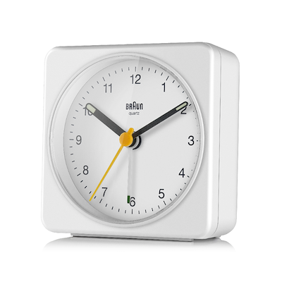 Braun Classic BC03W vækkeur hvid H 7,8 cm