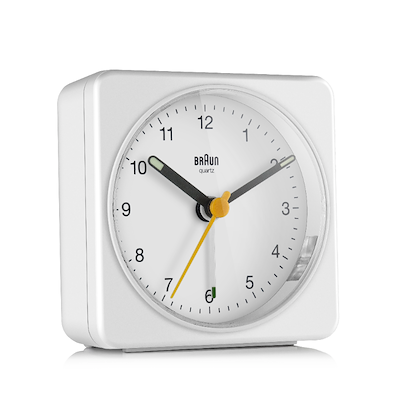 Braun Classic BC03W vækkeur hvid H 7,8 cm