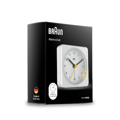 Braun Classic BC03W vækkeur hvid H 7,8 cm