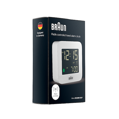 Braun Classic BC08W vækkeur hvid H 5,75 cm
