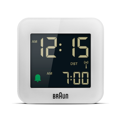 Braun Classic BC08W vækkeur hvid H 5,75 cm
