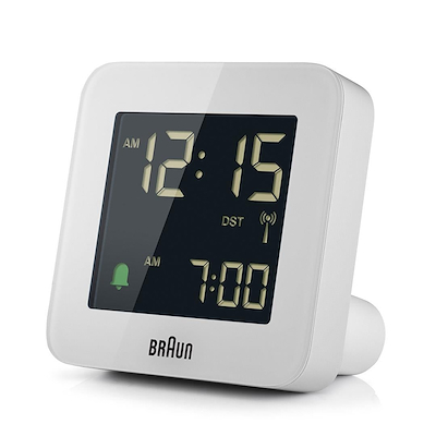 Braun Digital Alarm Clock BC09W-DCF vækkeur hvid