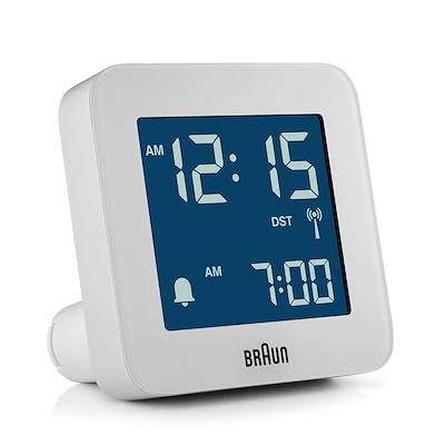 Braun Digital Alarm Clock BC09W-DCF vækkeur hvid