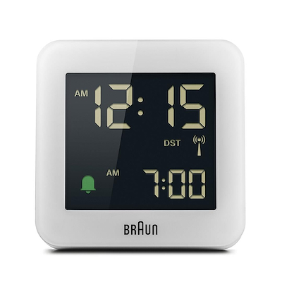 Braun Digital Alarm Clock BC09W-DCF vækkeur hvid