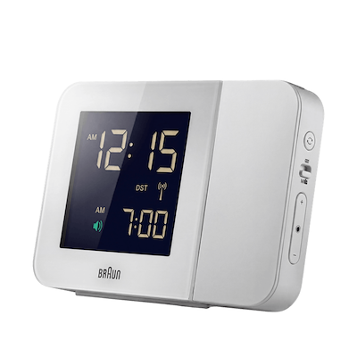Braun Classic BC15W vækkeur hvid H 9 cm