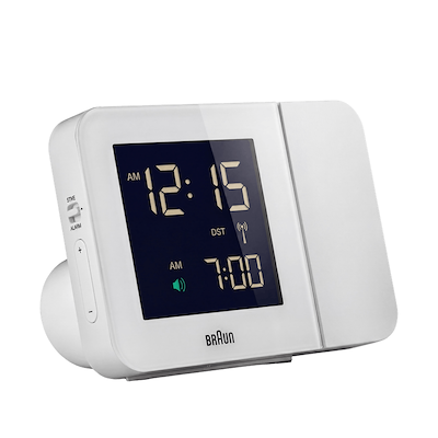 Braun Classic BC15W vækkeur hvid H 9 cm