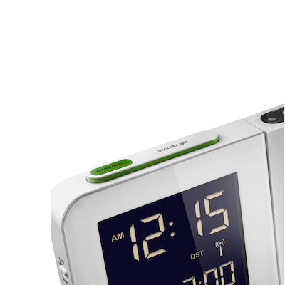 Braun Classic BC15W vækkeur hvid H 9 cm