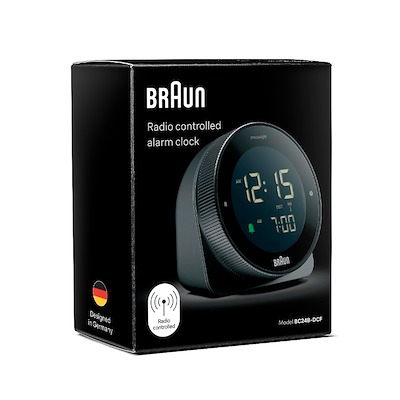 Braun Classic BC24B vækkeur sort H 8 cm