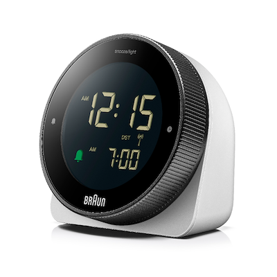 Braun BC24W vækkeur hvid H 8 cm
