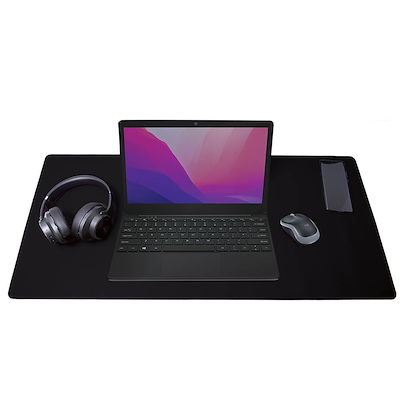 Desire2 skrivebordsmåtte vegansk læder grå