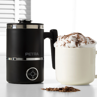 Petra mælkeskummer og chokoladesmelter mat sort 400 watt