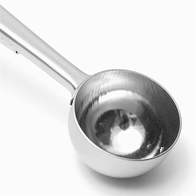 LaCafetiére kaffe måleske med poseklip stål 10 gram