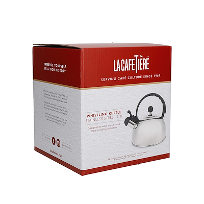 LaCafetiére fløjtekedel stål 1,3 liter