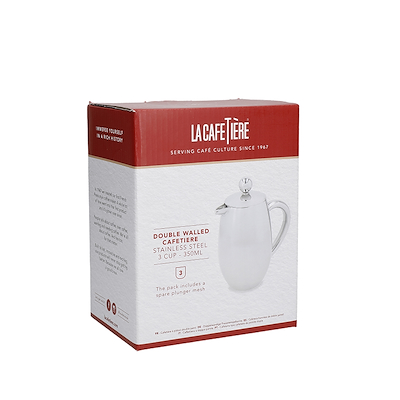 LaCafetiére dobbeltvægget stempelkande stål 350 ml