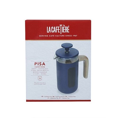 LaCafetiére Pisa stempelkande mørkeblå 350 ml