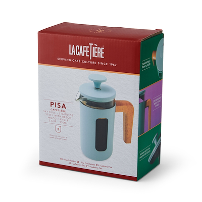 LaCafetiére Pisa stempelkande himmelblå 350 ml