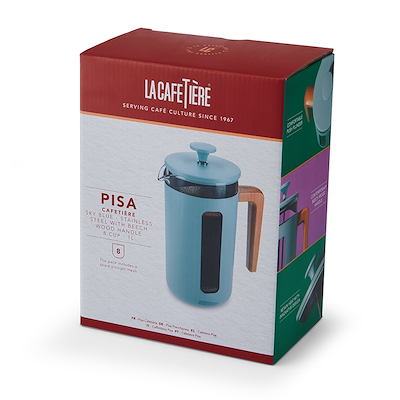 LaCafetiére Pisa stempelkande himmelblå 1 liter
