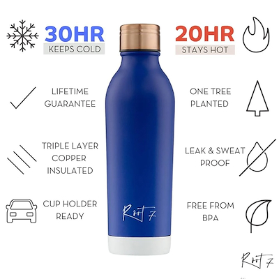 Root7 One Bottle blueberry split termoflaske 500 ml
