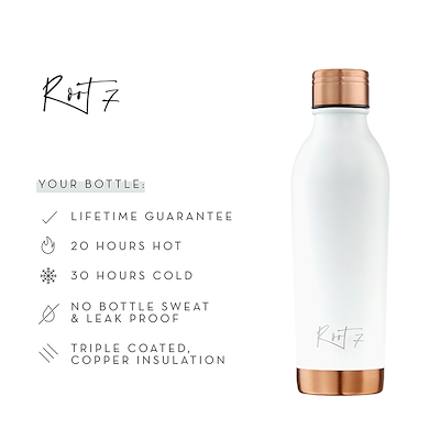 Root7 One Bottle VIP termoflaske hvid 500 ml