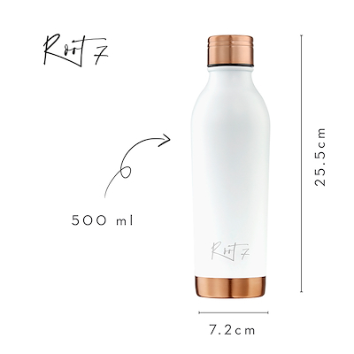 Root7 One Bottle VIP termoflaske hvid 500 ml
