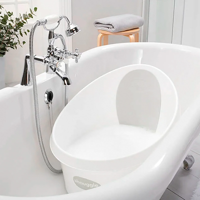 Shnuggle badekar til små børn hvid