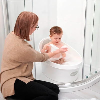 Shnuggle badekar til små børn hvid