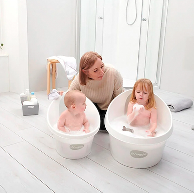 Shnuggle badekar til små børn hvid