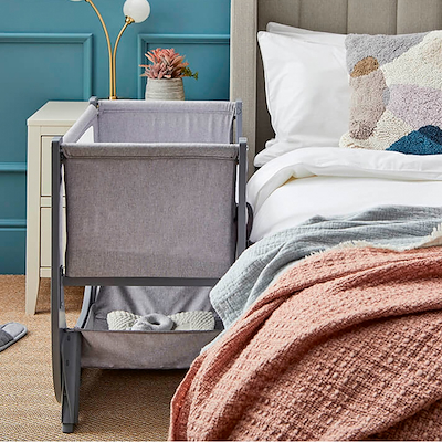 Shnuggle bedside crib air lite grå