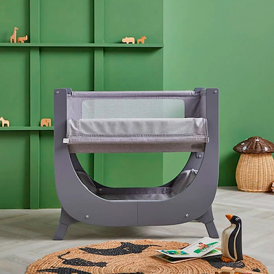 Shnuggle bedside crib air lite grå