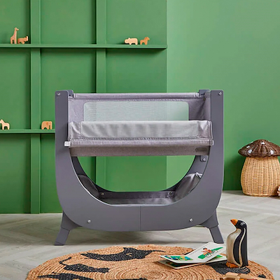 Shnuggle bedside crib air lite grå