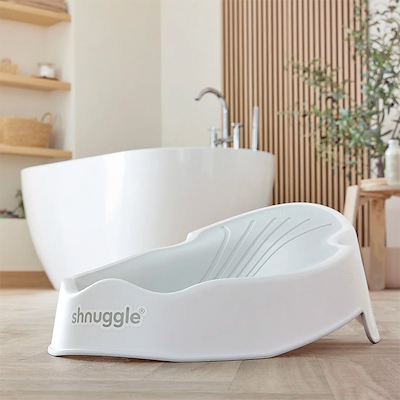 Shnuggle badestøtte til baby hvid