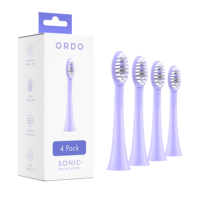 Ordo sonic+ børstehoveder 4-pak pearl violet