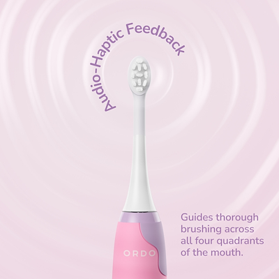 Ordo Sonic Kids genopladelig el-tandbørste pink