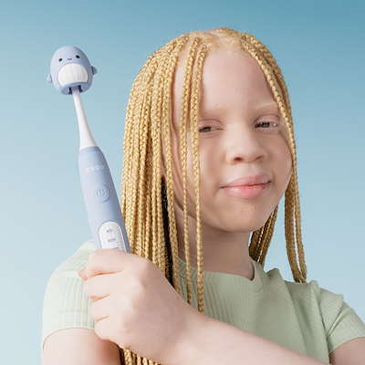 Ordo Sonic Kids genopladelig el-tandbørste blå