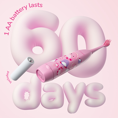 Ordo Sonic Kids batteri tandbørste pink