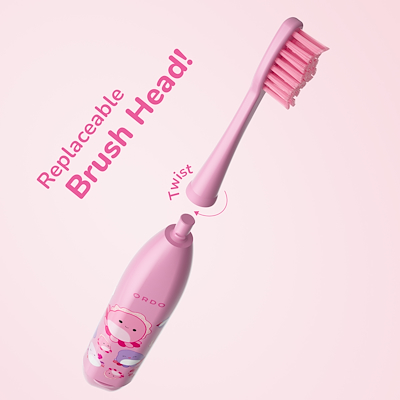 Ordo Sonic Kids batteri tandbørste pink