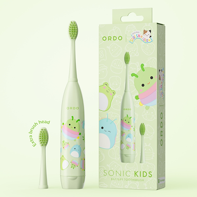 Ordo Sonic Kids batteri tandbørste grøn
